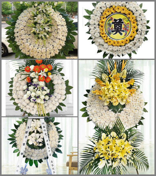 山东烟台蓬莱市北沟镇西泊子村花圈速递